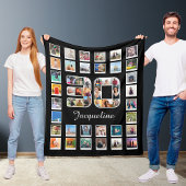 30e verjaardag Familie Foto Herinneringen Collage Fleece Deken