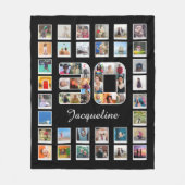 30e verjaardag Familie Foto Herinneringen Collage Fleece Deken (Voorkant)
