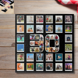 30e verjaardag Familie Foto Herinneringen Collage Legpuzzel