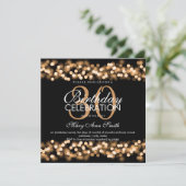 30e verjaardag Faux Gold Hollywood Glam Kaart (Staand voorkant)