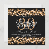 30e verjaardag Faux Gold Hollywood Glam Kaart (Voorkant)