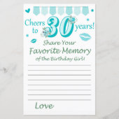 30e verjaardag Favoriete herinnering van de Birthd (Voorkant)