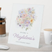 30e Verjaardag Feest Voorjaar Bloem Boeket Welkom Reclamebord Met Voetstuk (Insitu)