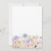 30e Verjaardag Feest Voorjaar Waterverf Bloemen Kaart (Achterkant)