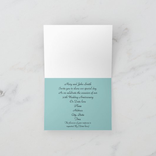 30e verjaardag feestuitnodiging gouden satijnen ka (Binnen)