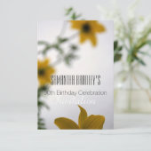 30e verjaardag Florale uitnodiging (Staand voorkant)