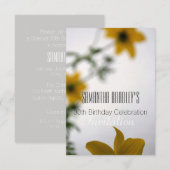 30e verjaardag Florale uitnodiging (Voorkant / Achterkant)