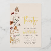 30e verjaardag Folie uitnodiging (Voorkant)