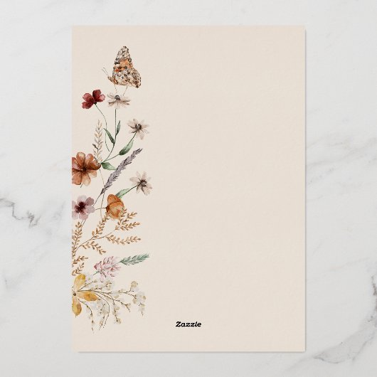 30e verjaardag Folie uitnodiging (Achterkant)