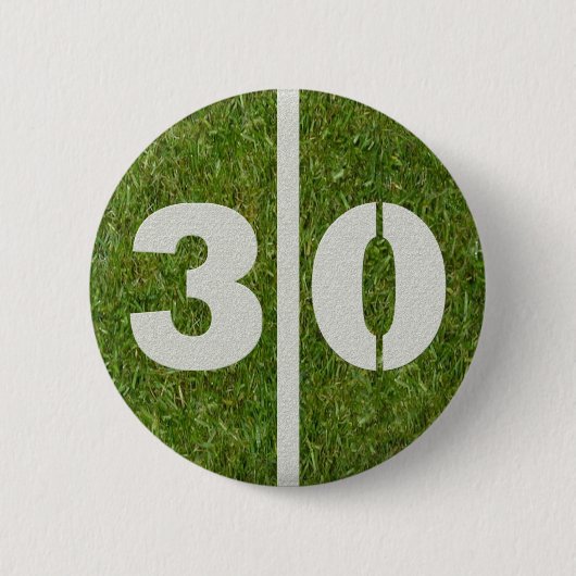 30e verjaardag Football Button baard (Voorkant)
