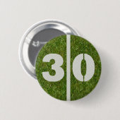 30e verjaardag Football Button baard (Voorkant /achterkant)
