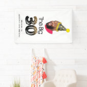 30e verjaardag Foto aangepast Modern Spandoek (Insitu)