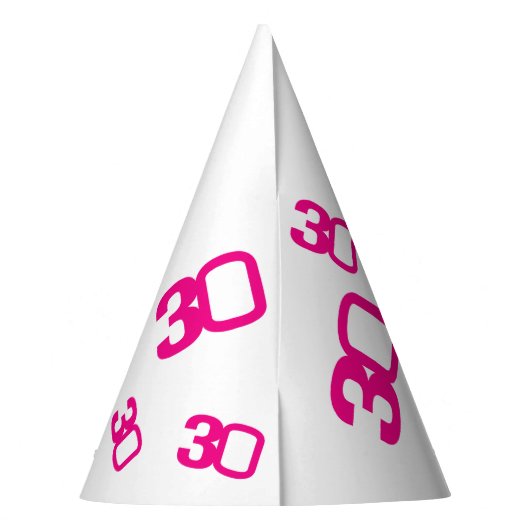 30e verjaardag foto aangepaste foto roze wit feesthoedjes (Achterkant)