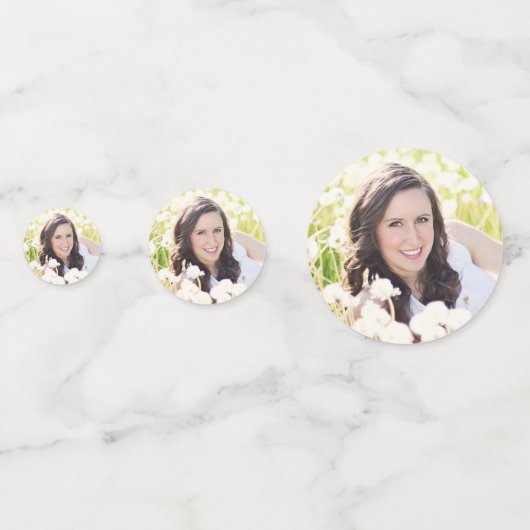 30e verjaardag Foto Confetti (Achterkanten)