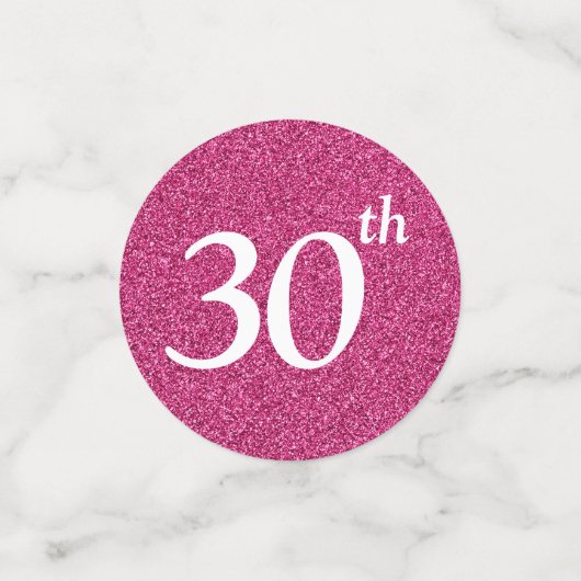 30e verjaardag Foto Confetti (Kleine voorkant)