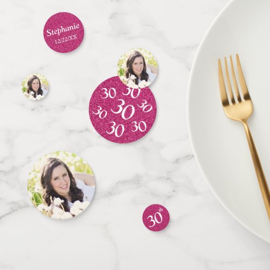 30e verjaardag Foto Confetti (Groep)