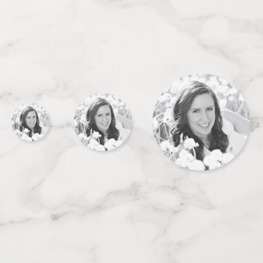 30e verjaardag Foto Confetti (Achterkanten)