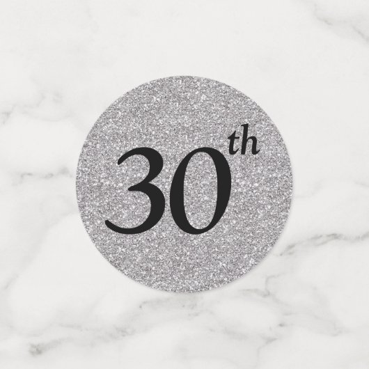 30e verjaardag Foto Confetti (Kleine voorkant)