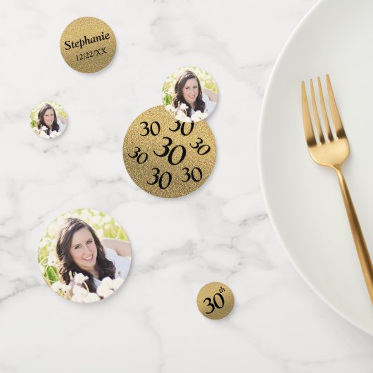 30e verjaardag Foto Confetti (Groep)