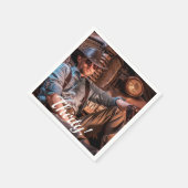 30e verjaardag foto dertig leuke jongens mannen servet (Hoek)