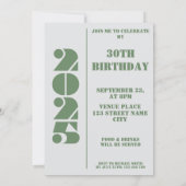 30e verjaardag foto geboren 1995 Uitnodiging (Achterkant)