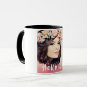 30e verjaardag foto hallo 30 vrouw mok (Voorkant links)