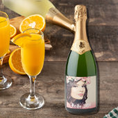 30e verjaardag foto hallo 30 vrouwen sparkling wijnetiket