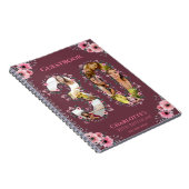 30e verjaardag Foto roze Vloervrouw gastboek Notitieboek (Rechterzijde)