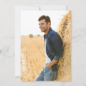 30e verjaardag foto rustieke cowboy Pet laarzen Kaart (Achterkant)