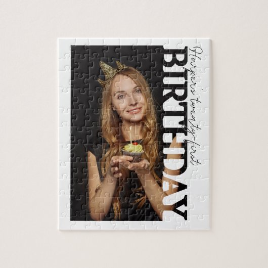 30e verjaardag foto studentenfeestje legpuzzel (Verticaal)