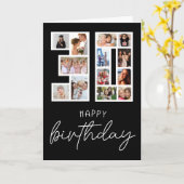 30e verjaardag Fotocollage Groet Kaart (Gele Bloem)