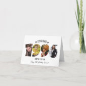 30e verjaardag Fotocollage opgericht in 1996 Bedankkaart (Voorkant)