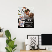 30e verjaardag Fotocollage Welkom Bord Poster (Thuiskantoor)