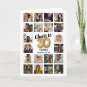 30e verjaardag fotocollagekaart (Voorkant)