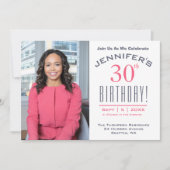 30e verjaardag - Fotofeestje Kaart (Voorkant)