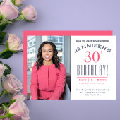 30e verjaardag - Fotofeestje Kaart