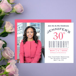 30e verjaardag - Fotofeestje Kaart