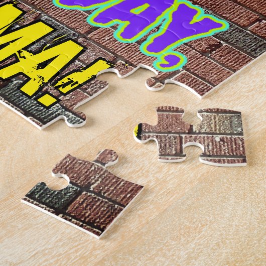 30e verjaardag ~ Fun, geïnspireerd door Urban Graf Legpuzzel (Zijkant)