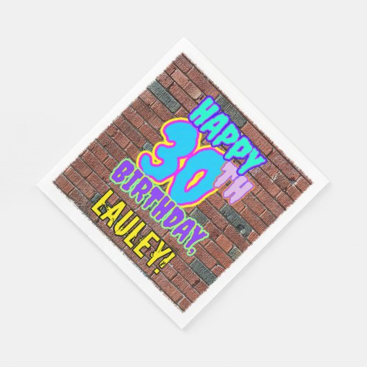 30e verjaardag ~ Fun, geïnspireerd door Urban Graf Servet (Hoek)