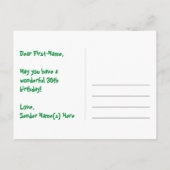 30e verjaardag: Fun Stars Pattern, Rainbow 30, Naa Briefkaart (Achterkant)