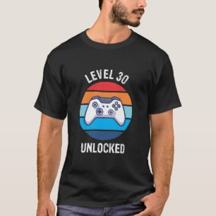 30e verjaardag Gamer Level 30 T-shirt