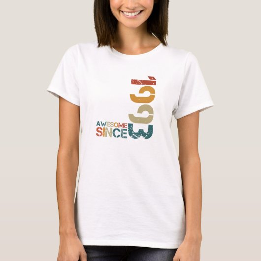 30e verjaardag - Geboren in 1993 T-shirt (Voorkant)