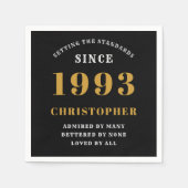 30e verjaardag Geboren in 1993 Voeg de naam Black Servet (Voorkant)