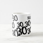 30e verjaardag Geef uw naam persoonlijk antwoord Koffiemok (Center)