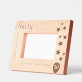 30e verjaardag gegraveerd Keepsake Lijst (Links)