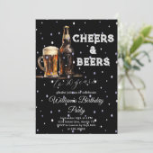 30e verjaardag gejuich en bieren tot 30 jaar kaart (Staand voorkant)