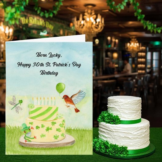 30e Verjaardag Gelukkige St. Patrick's Dag Kaart