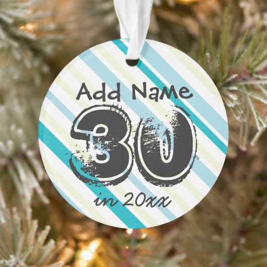 30e verjaardag Gepersonaliseerd Ornament (Boom)
