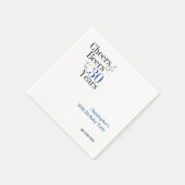 30e verjaardag Gepersonaliseerde Cheers Beers Part Servet (Hoek)