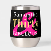 30e verjaardag gepersonaliseerde dertig en Fabulou (Achterkant)